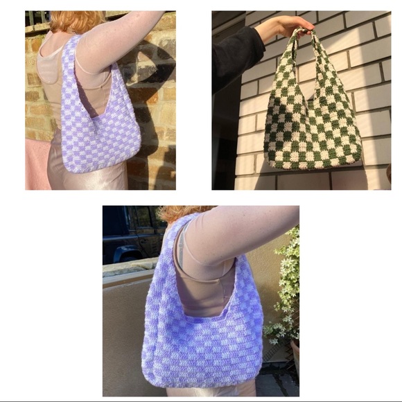 Crochet checkered bags - Picture 1 of 1